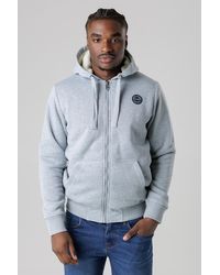 Tokyo Laundry - Brushed Back Fleece Zip-Through Hoody With Borg Lining - Lyst