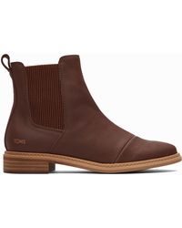 TOMS - Charlie Leather Boots - Lyst