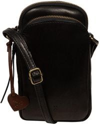 NiNa Amora - 'Akia' Leather Cross Body Phone Bag - Lyst