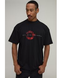 BoohooMAN - Oversized Muse License Print T-Shirt - Lyst