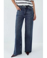 Hiccup - Wide Leg Raw Denim Jeans - Lyst