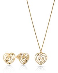 Orphelia - 'Euphoria' 925 Sterling Set: Chain-Pendant + Earrings - Lyst