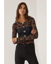 Hiccup - Lace Blouse With Bow Detail - Lyst