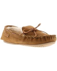 Hush Puppies - Ladies Suede Slipper With Cosy Fauv Fur Lining And Sock Memeory Foam For Comfort Flexible Hardw - Lyst