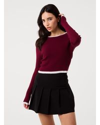 Pink Vanilla - Contrast Knitted Jumper - Lyst