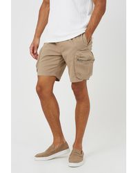Brave Soul - Cargo Pocket Cotton Twill Shorts - Lyst