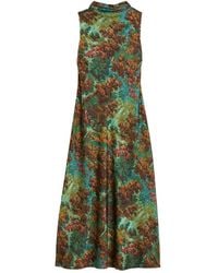 Ted Baker - Eyva Printed Cowl Neck Midi Slip Dress - Lyst