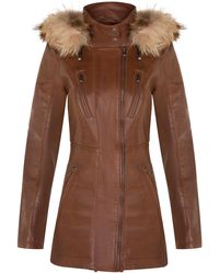 Infinity Leather - Slim Fit Hooded Parka Jacket-Northam - Lyst