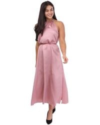 Ted Baker - Dames Roxieyy Halterneck Midaxi Dress In Roze - Lyst
