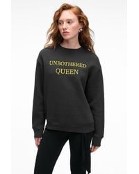 Grimelange - Oversized Crew Neck Slogan Sweatshirt - Lyst