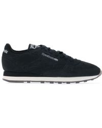 Reebok - Classic Leather Trainers In Zwart - Lyst