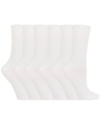 IOMI - Ladies 6 Pack Non Elastic Diabetic Socks With Hand Linked Toe Seams - Lyst