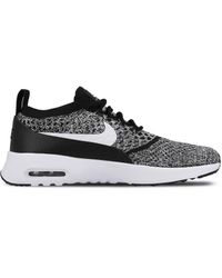 Nike - Air Max Thea Ultra Flyknit Lace Up Grey Synthetic Trainers 881175 001 - Lyst