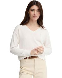 POLO CLUB - V-Neck Sweater Pullover18 - Lyst
