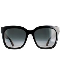 Gucci - Square With And Glitter Gradient Gg0034Sn Sunglasses - Lyst