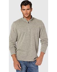 Wrangler - Zip Neck Fleece Sweater - Lyst