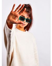 SVNX - Light Oversized Rectangle Plastic Frame Sunglasses - Lyst