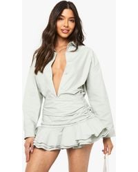 Boohoo - Ruffle Micro Mini Skirt - Lyst