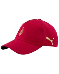 PUMA - Ac Milan 120Th Anniversary Adjustable Fit Cap 022695 01 Cotton - Lyst