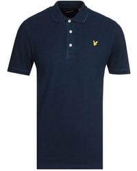 Lyle & Scott - Men's Lyle And Scott Indigo Polo Shirt In Blue - Lyst