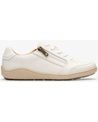 Clarks - Bryianne Bayla Off Leather Trainers - Lyst