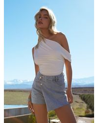Pink Vanilla - Asymmetric Shoulder Top - Lyst