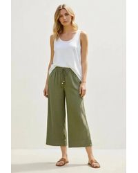 Secret Label - Per Una Crinkle Texture Wide Leg Culottes Cotton - Lyst