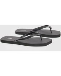 Boohoo - Square Toe Flip Flops - Lyst