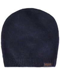 Scotch & Soda - Wollen Basic Beanie Navy Winter Muts 133918 0818 - Lyst