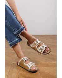 Where's That From - Wheres 'Andi' Chunky Flatform Sandals With Cutout Straps - Lyst