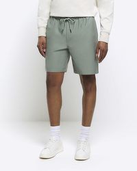 River Island - Shorts Light Regular Fit Pull On Cotton - Lyst