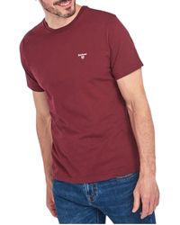 Barbour - Essential Sports T-Shirt Crew Neck Regular Fit Soft Cotton T-Shirts - Lyst