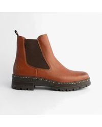 Rieker - 73892-24 Flat Chelsea Boots - Lyst