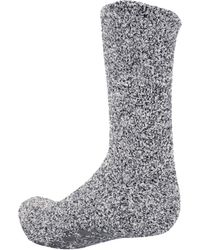 floso - Warme Slippersokken Met Rubberen Antislip Grip (grijs) - Lyst