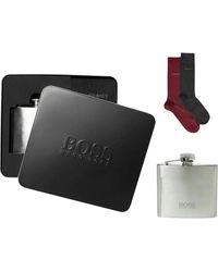 BOSS - Socks And Hip Flask Gift Set - Lyst