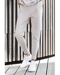 Sosandar - Stone Super Slim Rest-Day Joggers With Pockets - Lyst