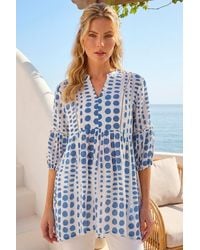 Roman - Spot Print Tunic Top - Lyst