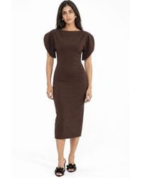 Busem - Crew Neck Midi Dress - Lyst
