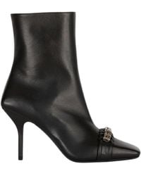 Givenchy - G-Woven Design Ankle Boot Heels Leather - Lyst
