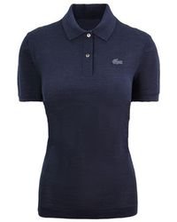 Lacoste - Plain Polo Shirt Wool - Lyst