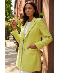 Roman - Longline Boucle Textured Jacket - Lyst