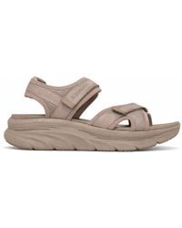 Skechers - D'Lux Walker Sandal-Bold City Ankle Strap Sandals - Lyst