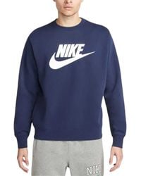 Nike - Dq4912 Sweatshirt Sportswear Club Fleece Crew Neck Pullover Jumper New - Lyst
