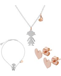 Orphelia - 'Lyra' 925 Sterling Set: Chain + Bracelet + Earrings - Lyst