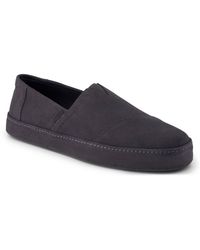 TOMS - Alpargata Premium Leather Forged Iron Espadrilles - Lyst