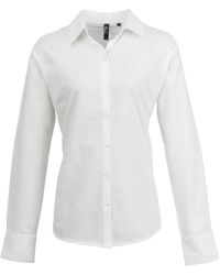 PREMIER - Ladies Signature Oxford Long Sleeve Work Shirt () - Lyst
