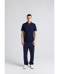Aquascutum - Club Check Stretch Piquet Sleeves Polo Shirt - Lyst