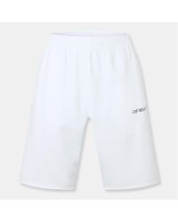 Off-White c/o Virgil Abloh - Fleece Shorts - Lyst