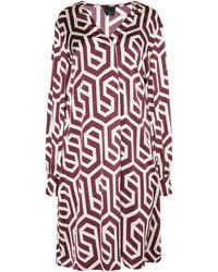 Dreimaster - Midi-Jurk Gebroken Witte - Lyst