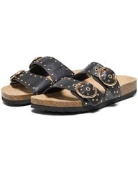 ONLY - Maxi 15 Polyurethan Damen Schwarze Sandalen - Lyst
